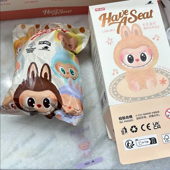 Adorable Have A Seat Labubu Plush Toy blind box - ZiZi only unopened - Picture 2 of 7